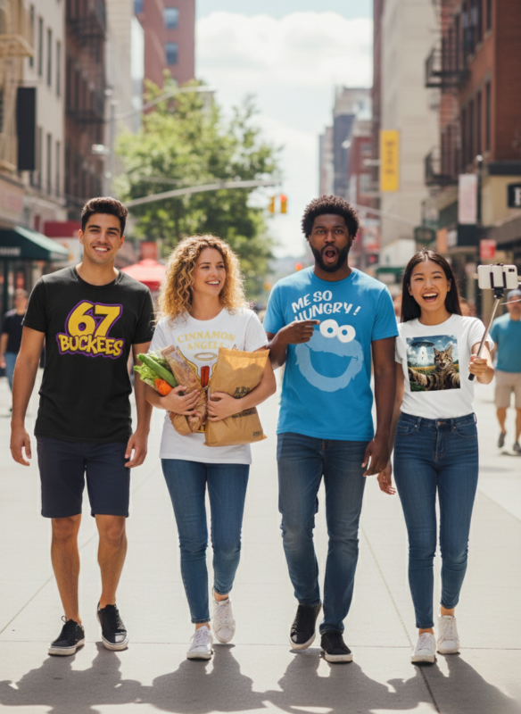 From Buc-ee’s to Meme Cats: Graphic Tees That Spark Joy