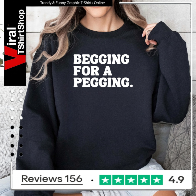 Begging for a pegging funny letter Sweatshirt