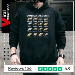 Cambrian Creatures Chart Prehistoric Life Paleontology Hoodie