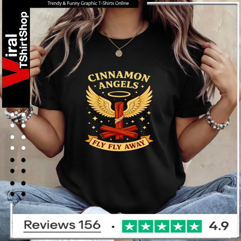 Cinnamon angels fly fly away_Ladies T-Shirt