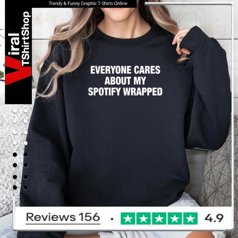 Everyone cares about my Spotify wrapped letter Sweatshirt