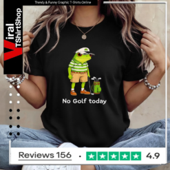Frog Golfer No Golf Today_Ladies T-Shirt