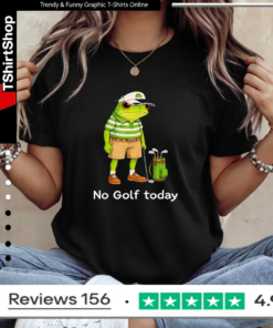 Frog Golfer No Golf Today_Ladies T-Shirt