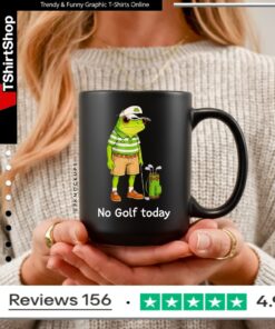 Frog Golfer No Golf Today_Mug