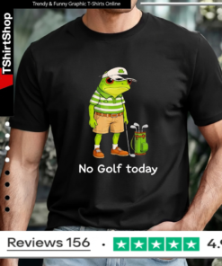 Frog Golfer No Golf Today_T-shirt