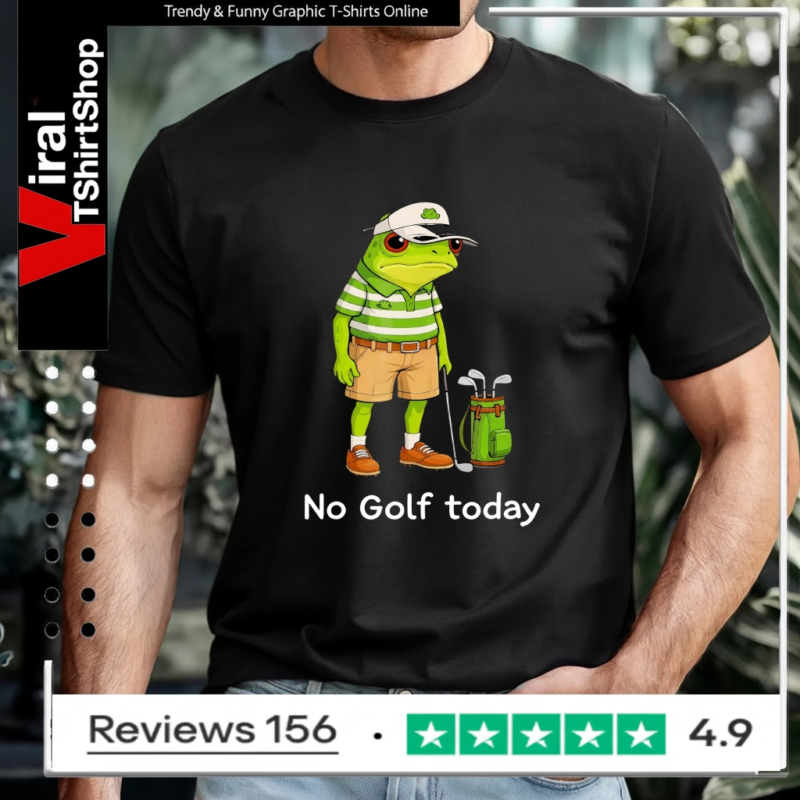 Frog Golfer No Golf Today Shirt