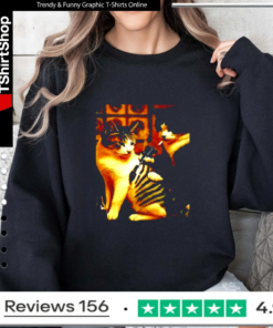 Funny Cat Tattoo Together Meme graphic Sweatshirt