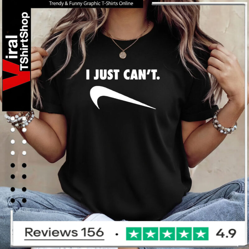 I just can’t phrase logo Ladies T-Shirt