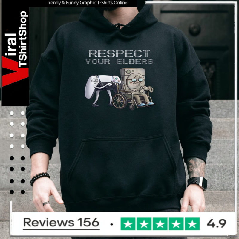 Respect Your Elders Control Retro Funny Gamer_Hoodie