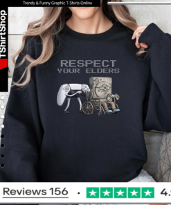 Respect Your Elders Control Retro Funny Gamer_Sweatshirt
