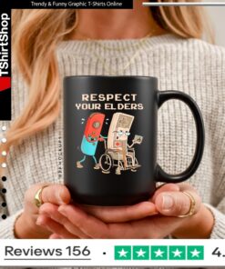 Respect Your Elders Retro Gaming Funny Gamer Controller 80s_Mug