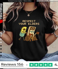 Respect Your Elders Retro Gaming Funny Gamer Controller Ladies T-Shirt
