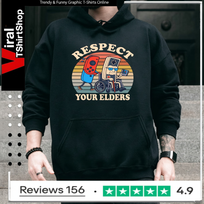Retro Gaming Respect Your Elders Hoodie