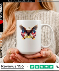 American eagle and american flags_Mugs