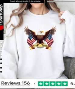 American eagle and american flags_Sweatshirt