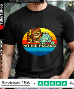 Anti-ICE Cat Abolish ICE Resist Retro_T-shirt