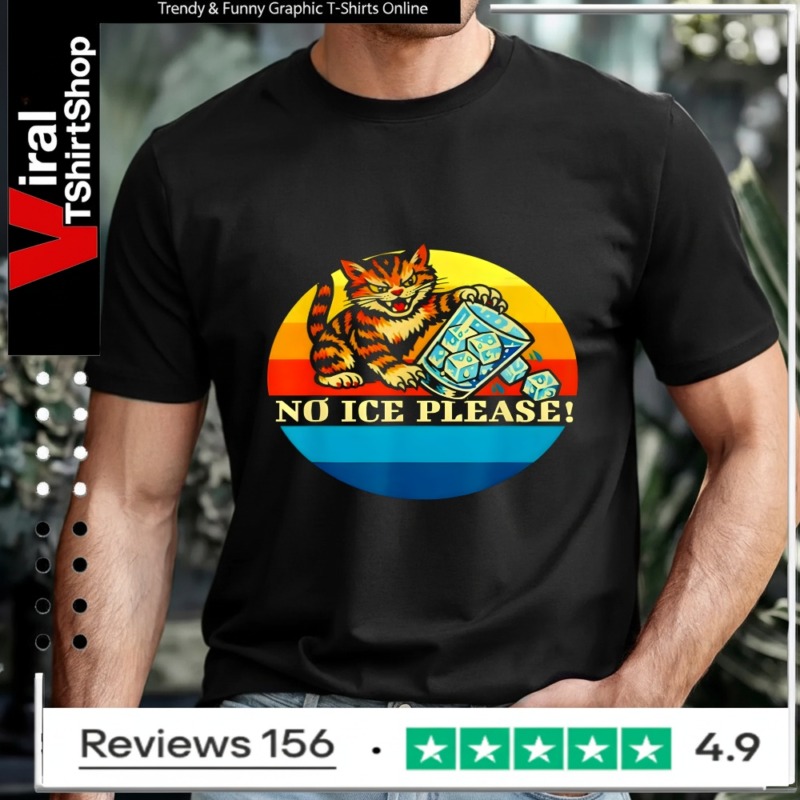 Anti-ICE Cat Abolish ICE Resist Retro_T-shirt