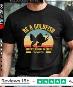Be A Goldfish Happiest Animal On Earth Ted Lasso Vintage_T-shirt