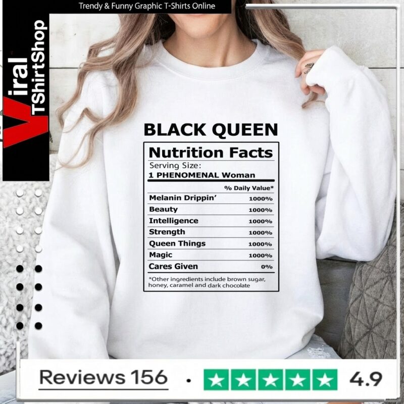 Black queen nutrition facts_Sweatshirt