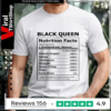 Black queen nutrition facts_Unisex T-Shirt