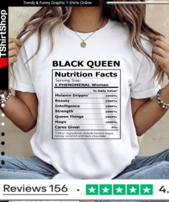 Black queen nutrition facts_Women T-Shirt