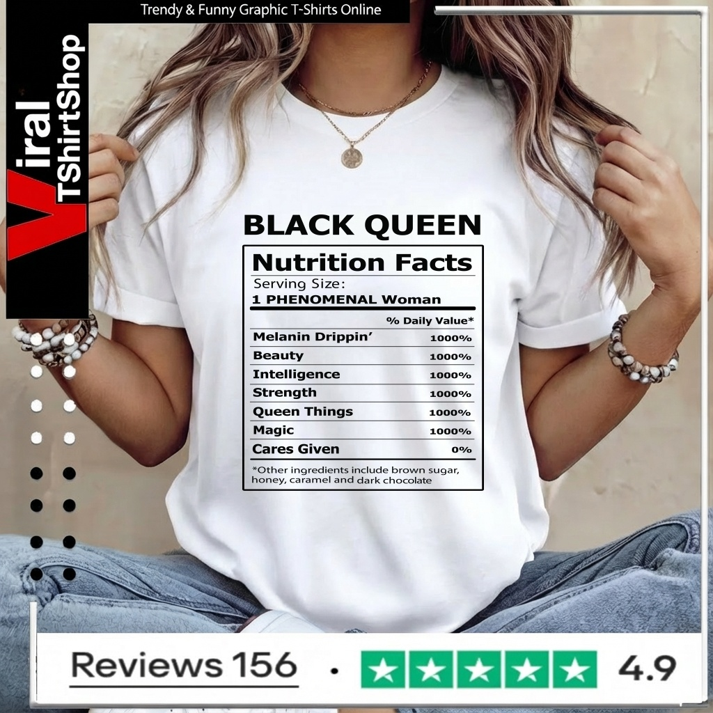 Black queen nutrition facts_Women T-Shirt