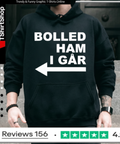 Bolled Ham I Går Arrow points left Hoodie