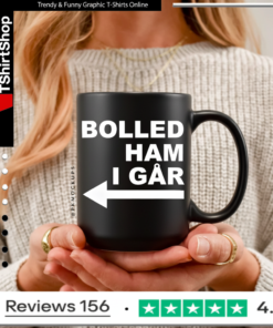Bolled Ham I Går Arrow points left Mug