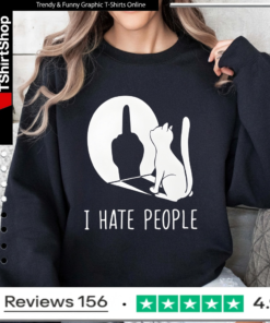 Cat I Hate People_Sweatshirt