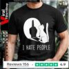 Cat I Hate People_T-shirt