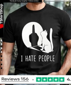 Cat I Hate People_T-shirt