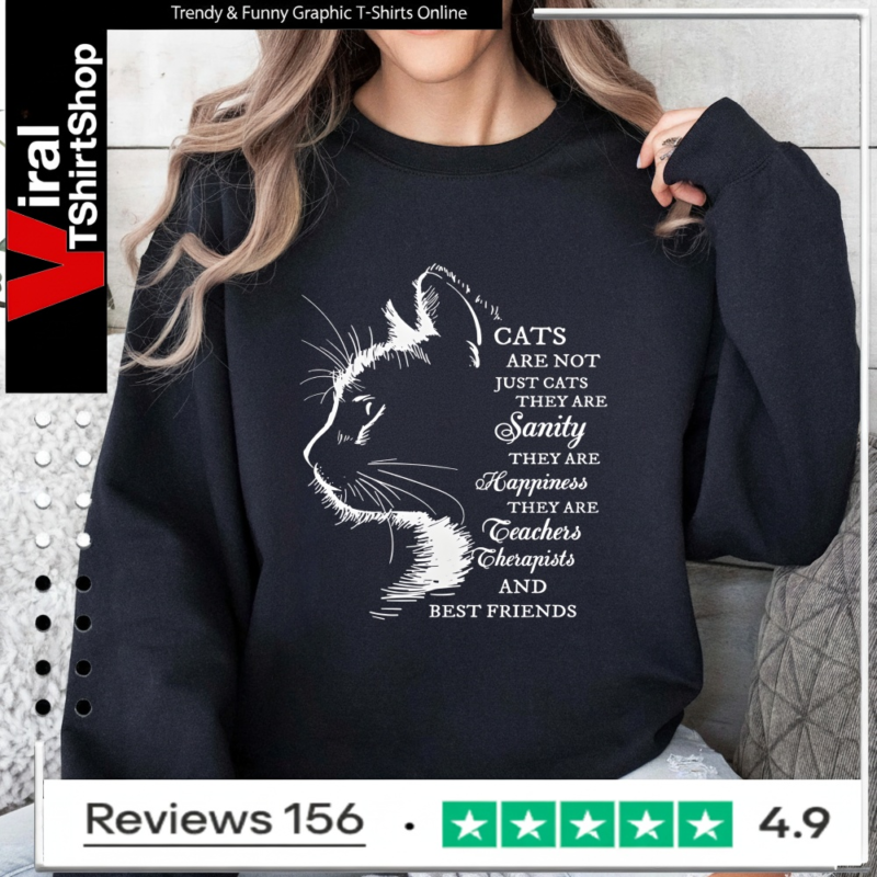 Cats Are Not Just Cats Inspirational Cat Lover_Sweatshirt