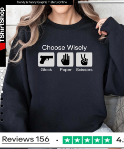 Choose Wisely Glock Paper Scissors_Sweatshirt