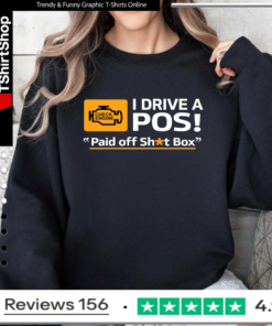 Cleetus McFarland Cleetus I Drive A POS Paid Off Shit Box_Sweatshirt