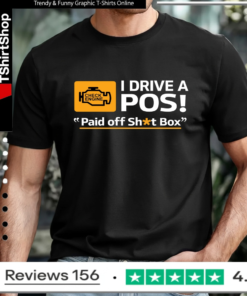 Cleetus McFarland Cleetus I Drive A POS Paid Off Shit Box_T-shirt