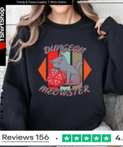 Dungeon Meowster board game dice cat_Sweatshirt