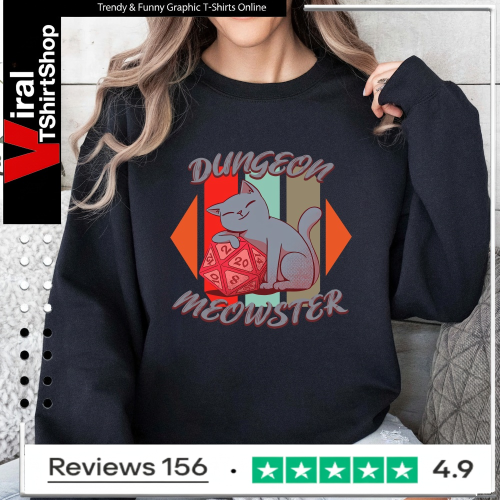 Dungeon Meowster board game dice cat_Sweatshirt