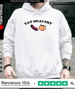 Eat healthy eggplant peach_Hoodie