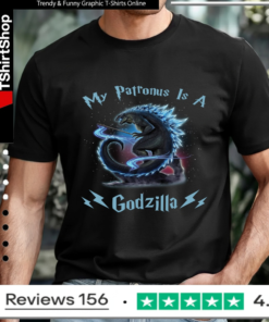Harry Potter my Patronus is a Godzilla_T-shirt