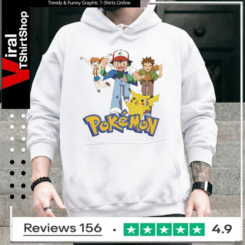Gotta Catch ’Em All Pokémon Ash Ketchum Hoodie