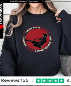 I Don't Know Karate But I Know Karazy And I'm Not Afraid To Use It Cat_Sweatshirt