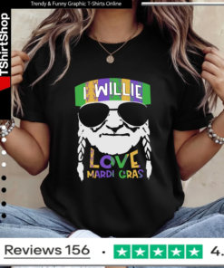 I willie love Mardi Gras_Ladies T-Shirt