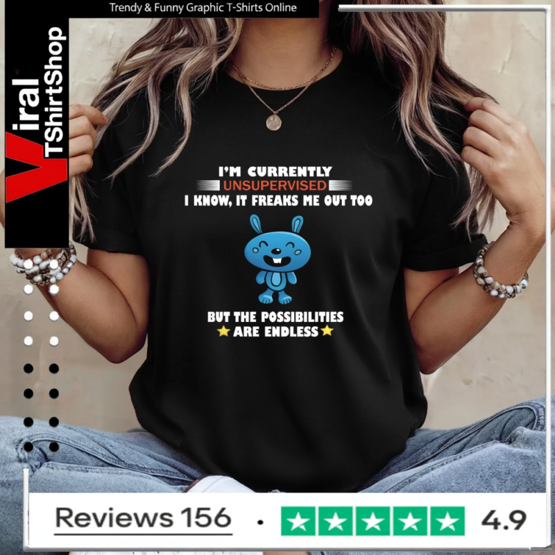 I'm Currently Unsupervised I Know It Freaks Me Out Too But The Possibilities Are Endless_Ladies T-Shirt