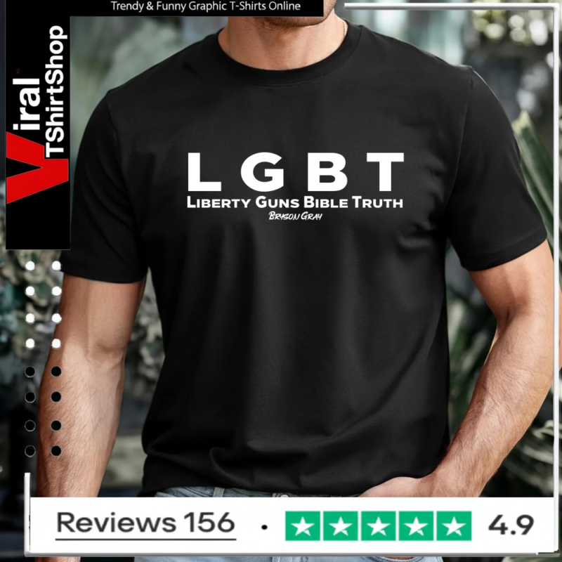 Liberty Guns Bible Truth Bryson Gray LGBT_T-shirt