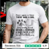 Once upon a time there was a girl who really loves dogs and horses and said fuck a lot that was me Unisex T-Shirt