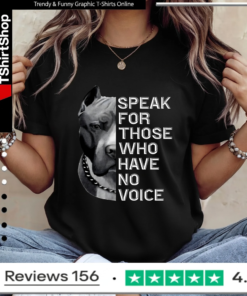 Pitbull speak for those who have no voice_Ladies T-Shirt