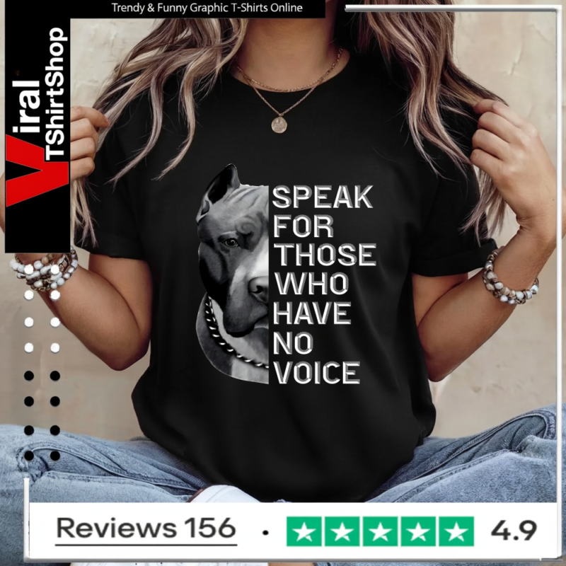 Pitbull speak for those who have no voice_Ladies T-Shirt
