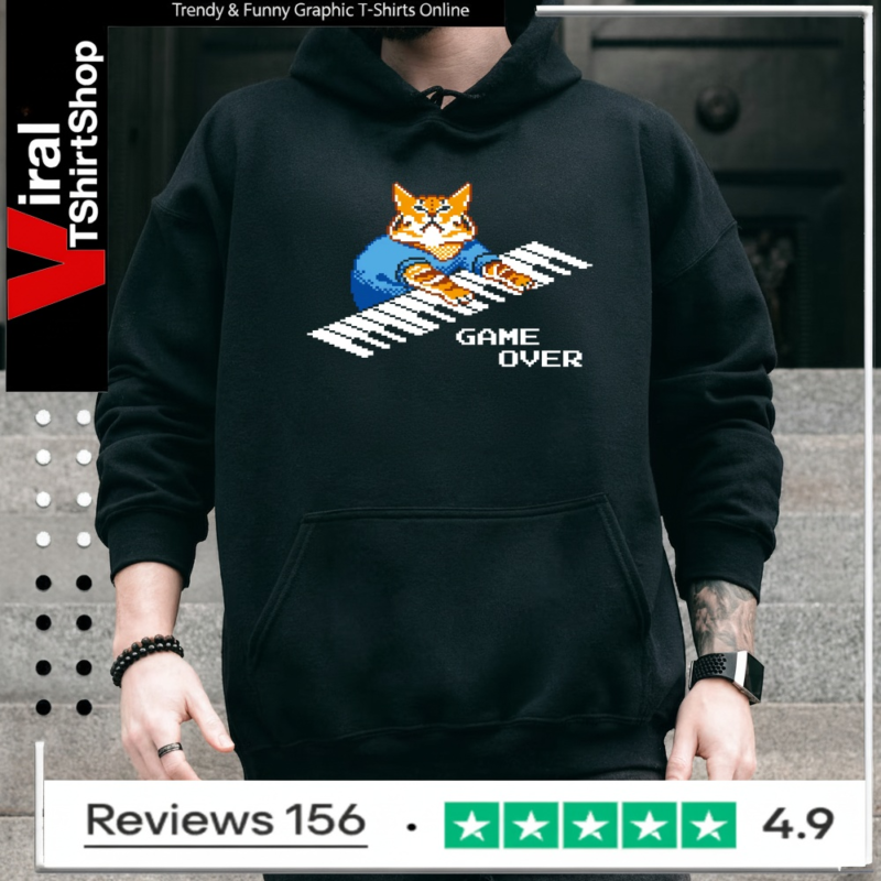 Roy It Crowd Game Over Cat Keyboard_Hoodie