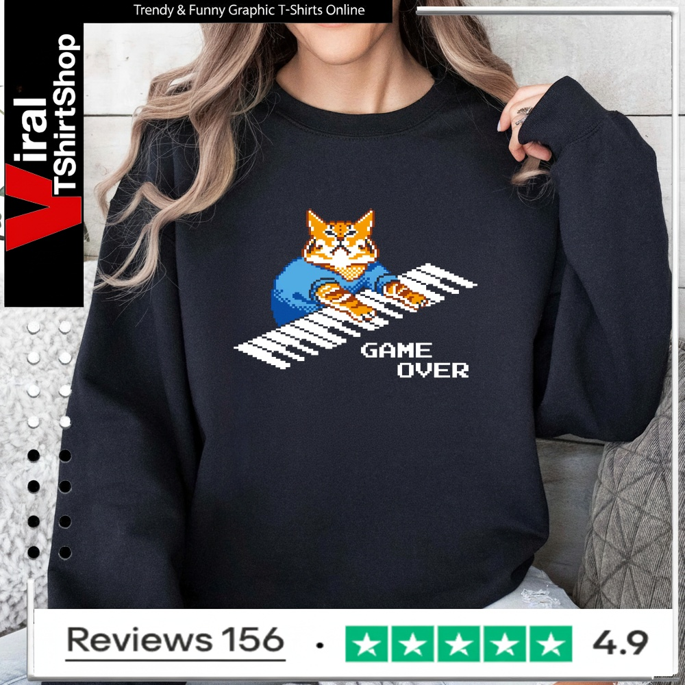 Roy It Crowd Game Over Cat Keyboard_Sweatshirt