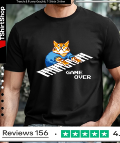 Roy It Crowd Game Over Cat Keyboard_T-shirt